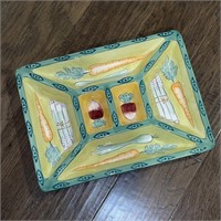 Clay Art Serving Platter has Small Chip
