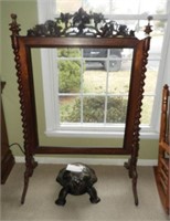 Victorian highly carved fire deflector with