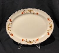 Hall Jewel T Autumn Leaf Oval Serving Platter