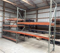 18’ Of Pallet Racking, (3) 10’ Uprights, (12)