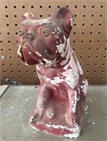 Antique Chalkware Bulldog 7”
