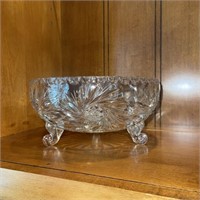 Footed Crystal Bowl