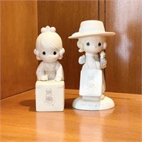 Pair of Precious Moments Porcelain Collectible