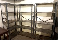 (5) Metal Shelves 36" x 16" x 72"
 - In Basement