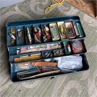 Vintage Tackle Box w/ Contents