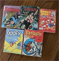Vintage Batman, Tarzan, Fantastic Four +