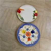 Pair of Italian Pottery Serving Platters