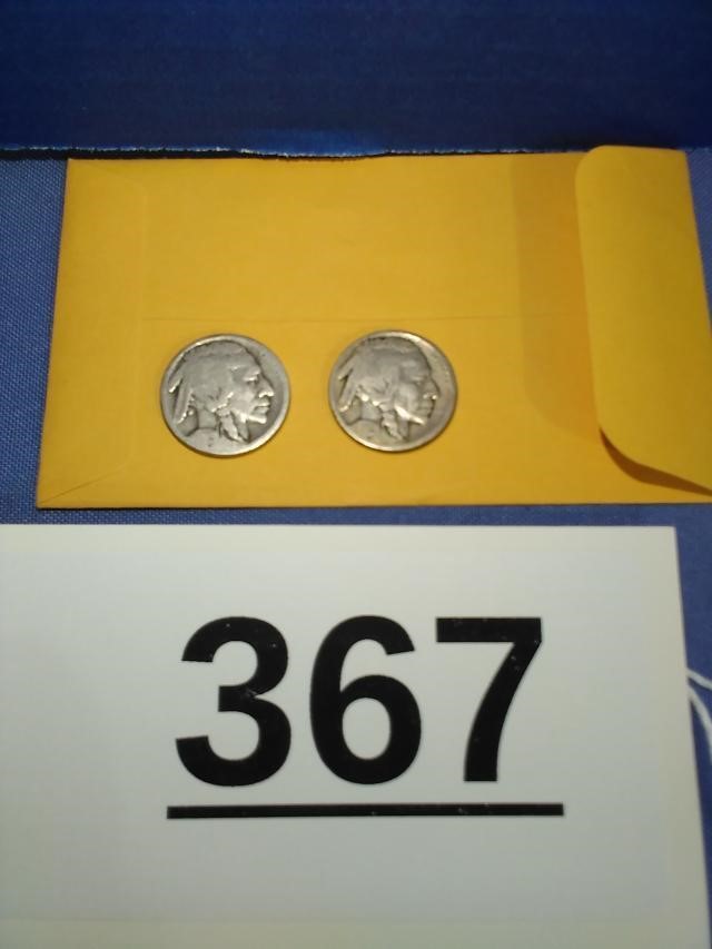 1923-PS Buffalo Nickels