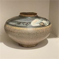 Pottery Jar w/ Cork Top