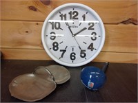 large reizen wall clock cinsa graniteware & pewter