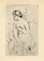 Pierre-Auguste Renoir "Baigneuse Debout, a mi-jamb
