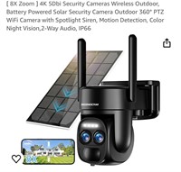 8X Zoom] 4K 5Dbi Security Cameras