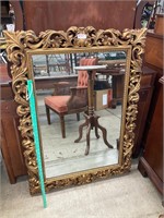 Gold framed Mirror (plastic)