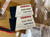 4 Boxes Federal Gold Medal .22 Cal Ammo
