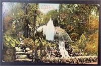 Vintage Duke's Park Fountain RPPC Postcard