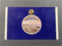Vintage State Flag of Kansas Postcard