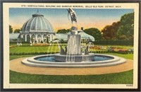 Vintage Barbour Memorial PPC Detroit Mi. Postcard