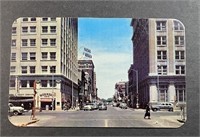 Vintage Postcard "MARKET STREET" Kansas