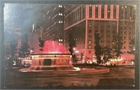 Vintage Grand Circus Park Fountain RPPC Postcard