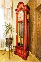 Herschede Grandfather Clock, 9-Tubes, 3-Weights,