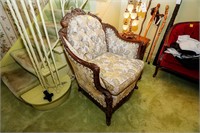 French Provincial Upholstered Side Chair