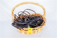 Basket of Misc. Cords & Timers