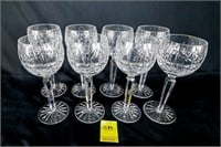 (8) Waterford Lismore Hock 6-Ounce Winte Glasses