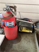 Everstart battery charger/fire extinguisher