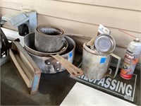 Large metal pots lot