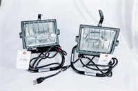 (2) Portable Work Lights