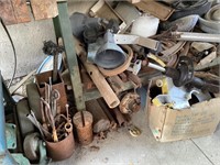 Metal lot under the table