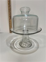 Glass Pedastal with Glass Lid 7 1/2"