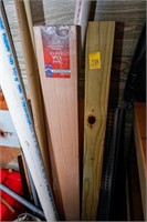 Various Black Pipe, PVC, 4x4 Wood, Solid Oak Board