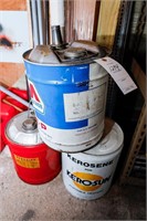(3) Marathon Oil Can, Kerosine Can, 5-Gallon Gas
