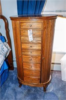 Wooden Standing Jewelry Cabinet,