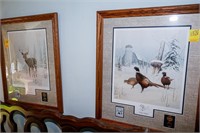 (2) Framed Wild Life Prints