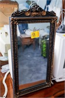 Vintage Etched Framed Mirror