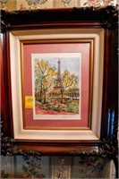 Framed Serigraph by Pierre Eugene Cambier
