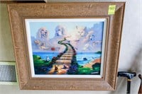Framed Not Embellished Canvas Giclee by Jim Warren