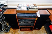 Panasonic Stereo and Speakers and Flat of Misc.