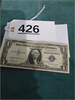 One Dollar Silver Certificate - 1935-H