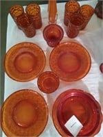 Vintage Amber Indiana glass