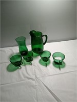 Green depression glass