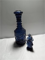 Blue depression glass