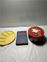 One vintage retro plate. Dick tracy novel and