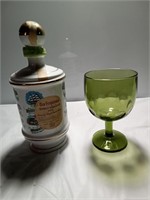 Irish decanter w wine glass