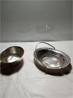 Vintage silver plated serving bowls