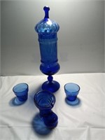 Cobalt Blue depression glass