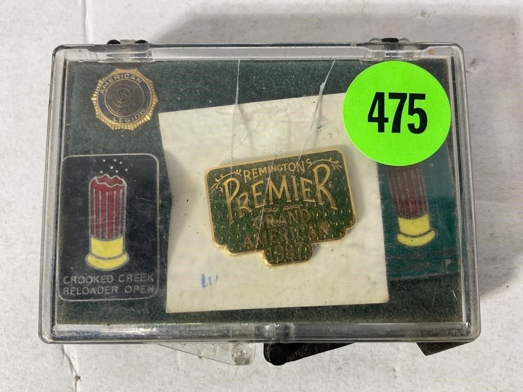 REMINGTON PREMIER GRAND AMERICAN 1987 PIN, CROOKED