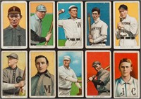TEN (10) 1909-11 T206 White Border Tobacco Cards